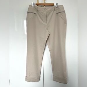 Vivienne Tam Straight-Leg cropped pants size 16